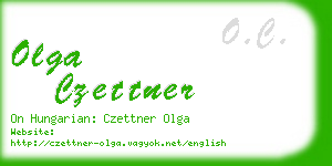 olga czettner business card
